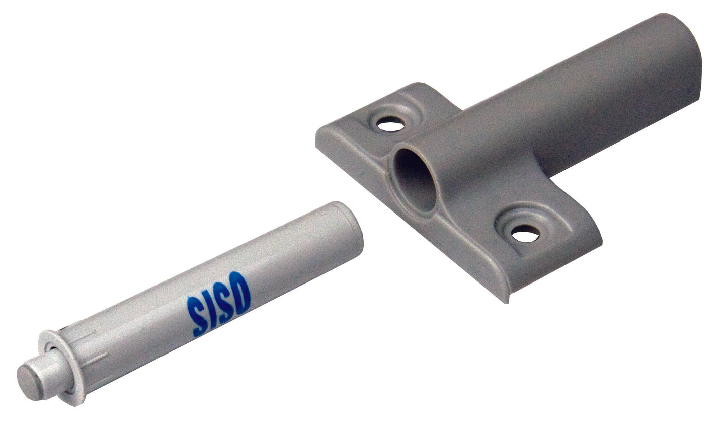 2 soft-close door dampers with cross mounting plate. For screw-on furniture - furniture dampers, soft-close, dampers, stop dampers for kitchen cabinets or cupboards for retrofitting.