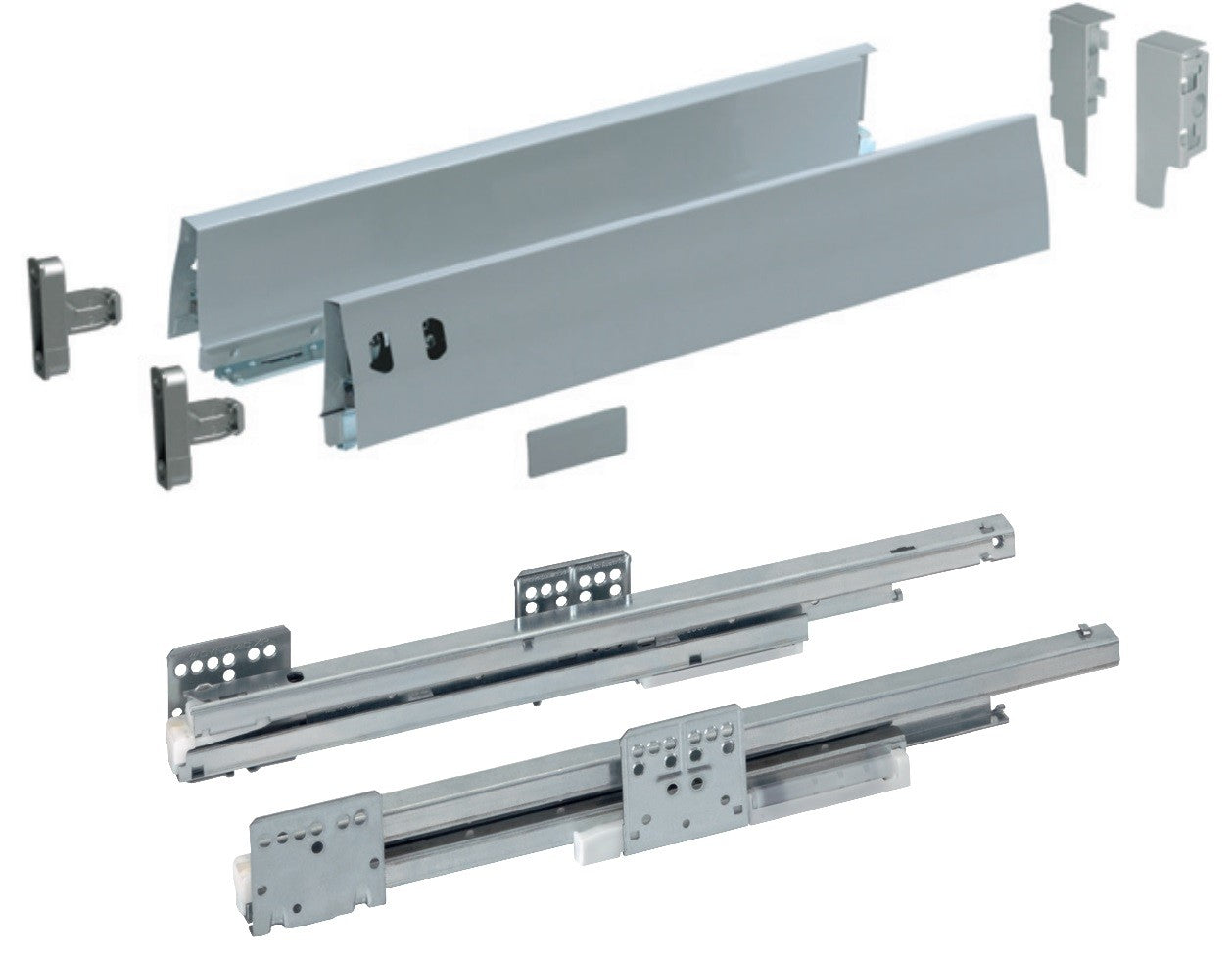 GRASS drawer full extension damped, synchronized, 40 kg, height 95 mm, DWD-XP Dynamic XP