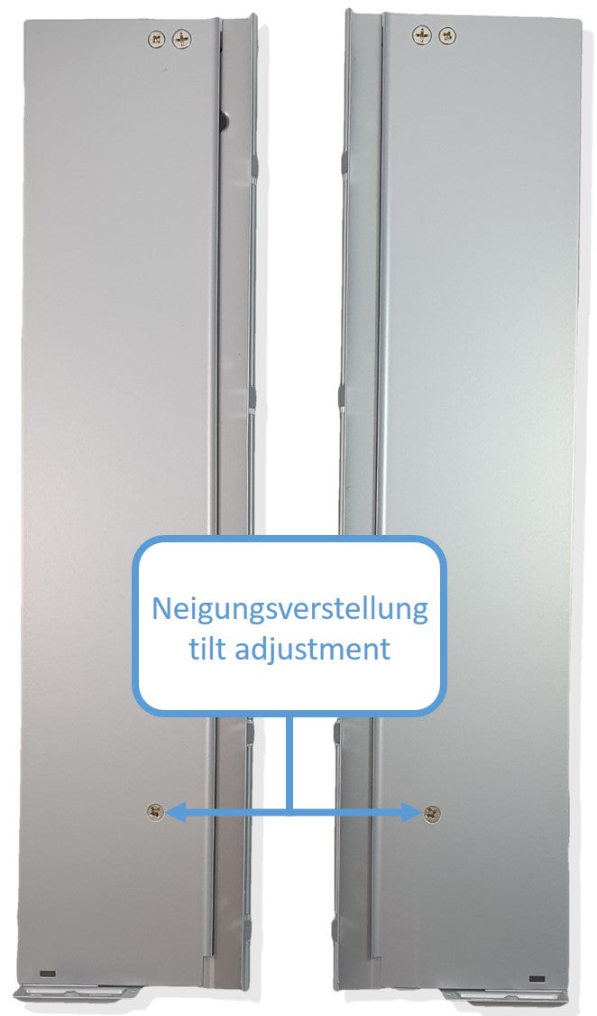 GRASS Nova Pro SCALA drawer set, height 122 mm. Color: Silver. Full extension, dampened, synchronized, 40 kg.