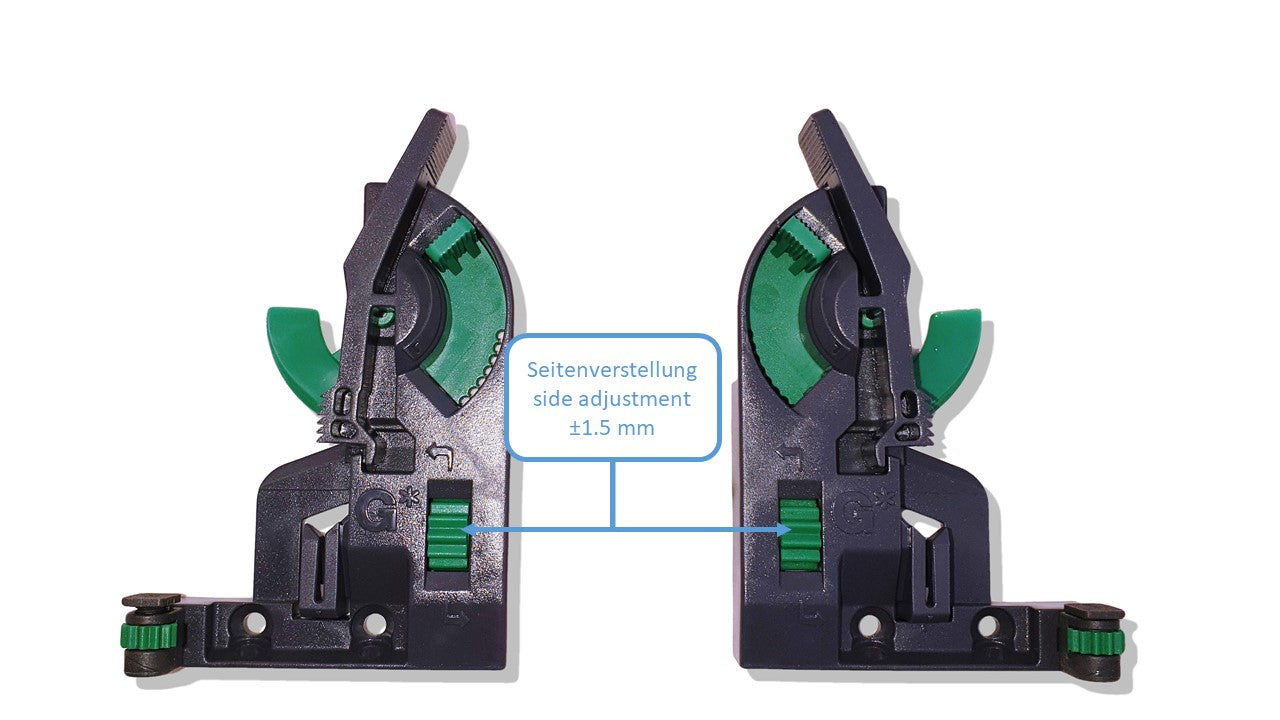 GRASS Dynamoov Tipmatic (push-to-open) drawer runners for wooden drawers with full extension and 3D adjustment. 1 pair of drawer runners including couplings.