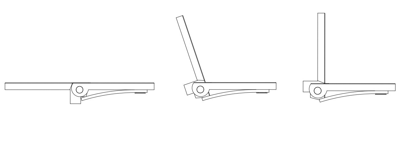 Butler's Tray Hinge, sanded brass, 38 x 63.5 x 3 mm, rectangular shape. Folding table hinge for folding tables. Furniture hinge, table hinge. Spring-loaded hinge 15.11.160 by SISO