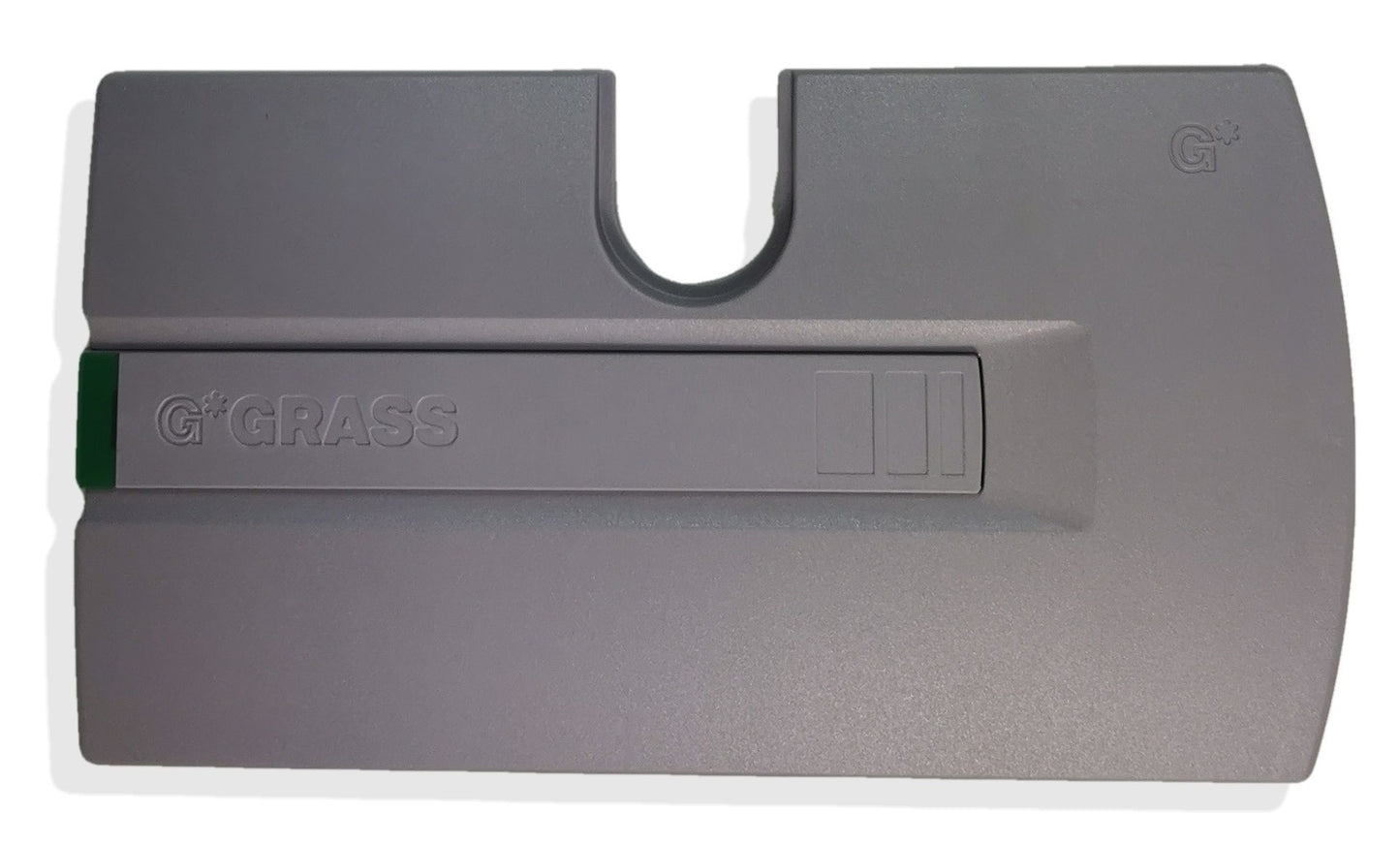 GRASS Hetal Kinvaro S-35 Type 3 / C, C-type energy mechanism (right side ONLY). Pivot flap fitting with opening assistance and adjustable closing damping. Flap fitting includes gray cover cap.
