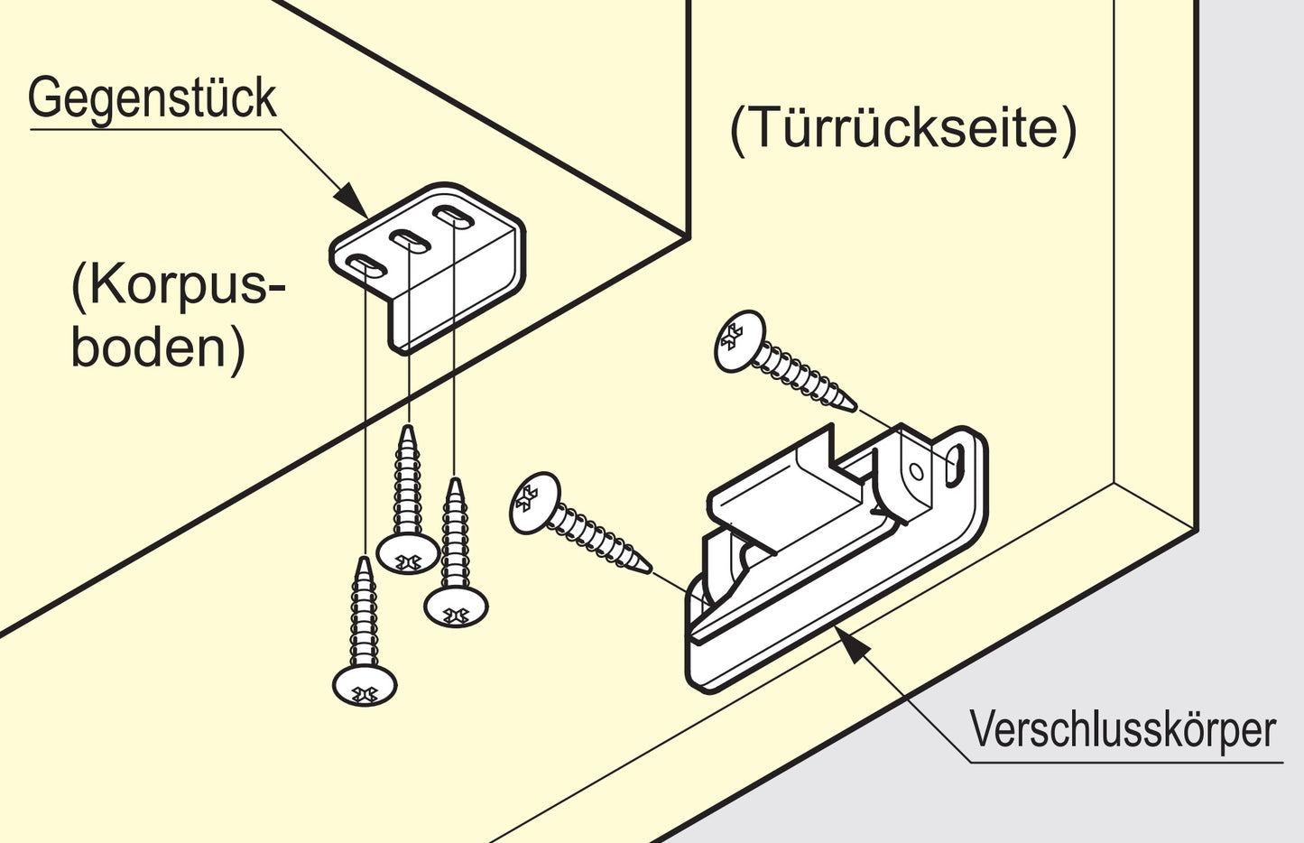 Lever lock, stainless steel finger catch with a counter plate, LL-66S by SUGATSUNE / Lamp (Japan)