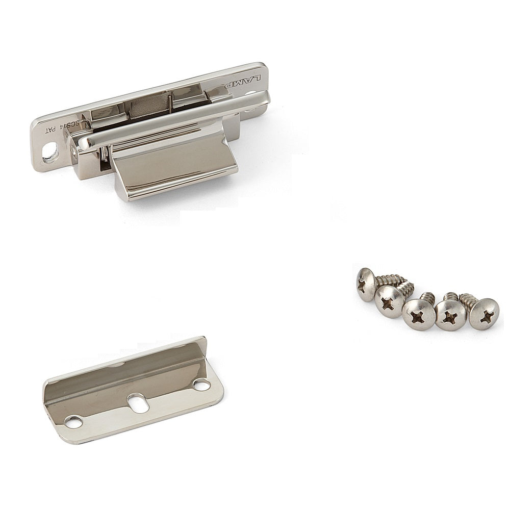 Lever lock, stainless steel finger catch with a counter plate, LL-66S by SUGATSUNE / Lamp (Japan)