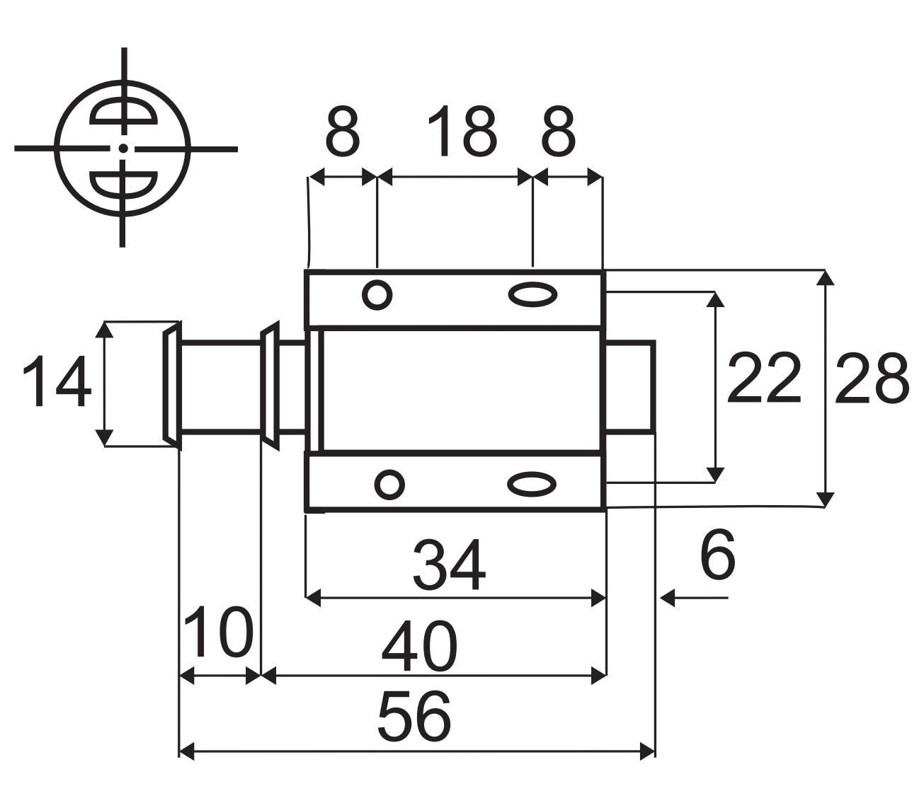 UMAXO® Push-to-Open Türöffner Federschnapper, automatischer magnetischer Touch-Latch Druckschnäpper für Möbel zum Schrauben mit selbstklebendem Gegenstück (runde Form)