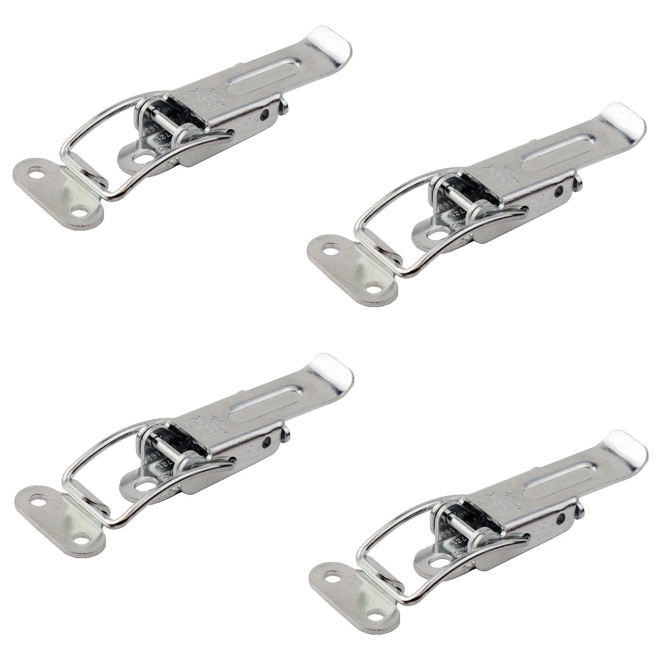 4 pcs. Extendable table clamps made of galvanized steel, adjustable, with two position locks, 70 mm (2.8") 24.03.003-6. Catch #22 clamp made of galvanized steel, for extendable tables, boxes, instrument cases, worktops, from SISO Denmark