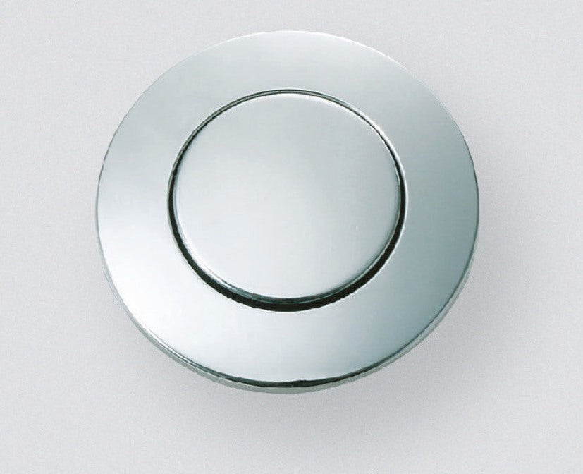 High-quality snap fastener with handle function, made of zinc alloy (ZDC), surface: chrome-plated, design: round, DPL-RO-CR. Solid snap fastener for motorhomes, caravans, and much more, from Sugatsune / LAMP® (Japan)