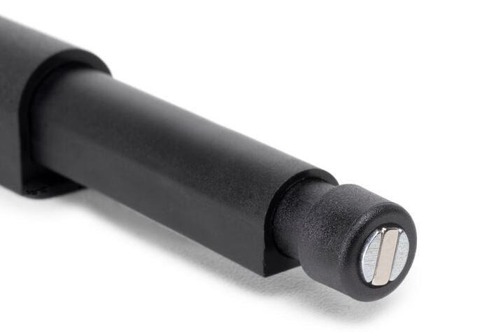 2 elegant push-button catches, surface: black, 62 mm (2-7/16″), design: magnetic, 2033917 for furniture doors, cabinet doors, flaps