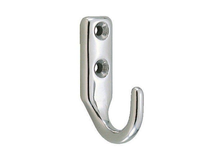 High-quality stainless steel hook, made of solid stainless steel, load capacity: 20 kg, 54.5 mm (2.2"), EL-30. Stainless steel wall hook for coat racks, bathrooms, outdoors, swimming pools, and much more, from Sugatsune / LAMP® (Japan)