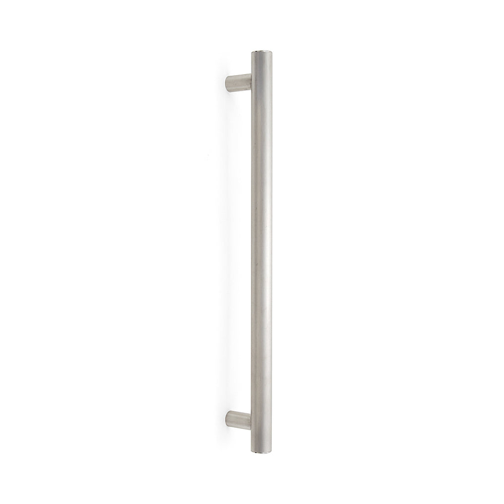 SUS304 stainless steel door handle, 600 mm (23.7") SSH-3260. Solid stainless steel door handle made of V2A stainless steel, satin finish, for interior doors, production machines, trains, buses, and special vehicles, from Sugatsune / LAMP® (Japan)