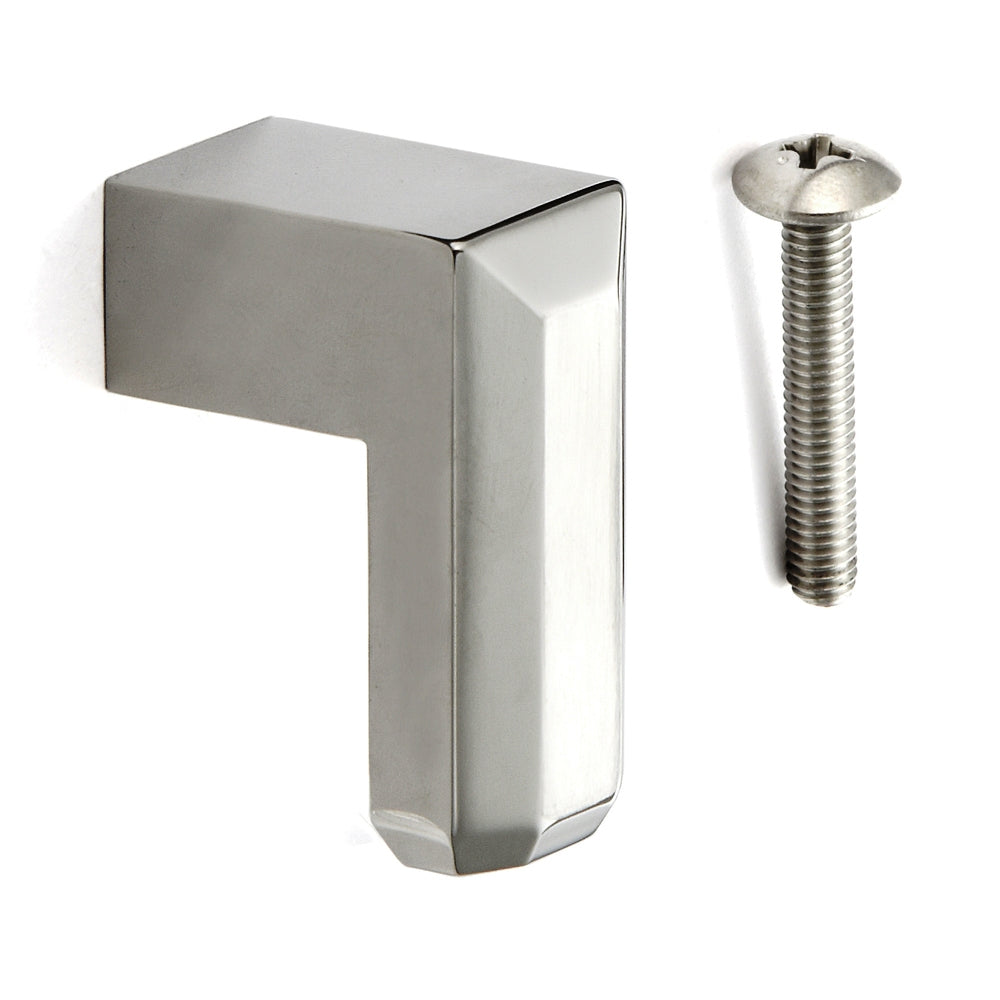 Bouton de meuble exclusif en acier inoxydable SUS304, 35 mm (1,4″) CU-L-35. Bouton de meuble massif et exclusif en acier inoxydable V2A, mat et poli, pour bateaux, yachts, camping-cars, avions privés, propriétés balnéaires, par Sugatsune / LAMP® (Japon)