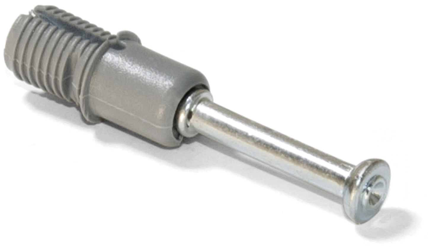 20 expansion bolts, made of steel and plastic, surface: galvanized, 21.6 mm (27/32″), 5912805 for eccentric connectors, shelves, cabinet parts