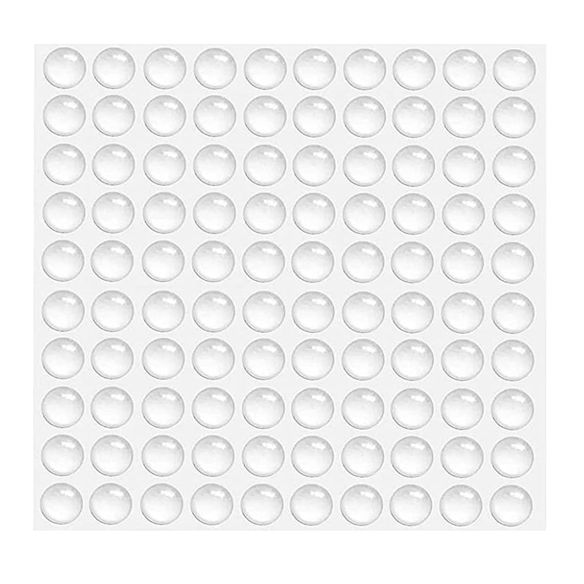 Rubber buffer, transparent elastic buffer, 7 x 1.5 mm, 3005920. Silicone protective buffer with self-adhesive backing for doors, cabinets, drawers, keyboards, and glass panels, by EMUCA
