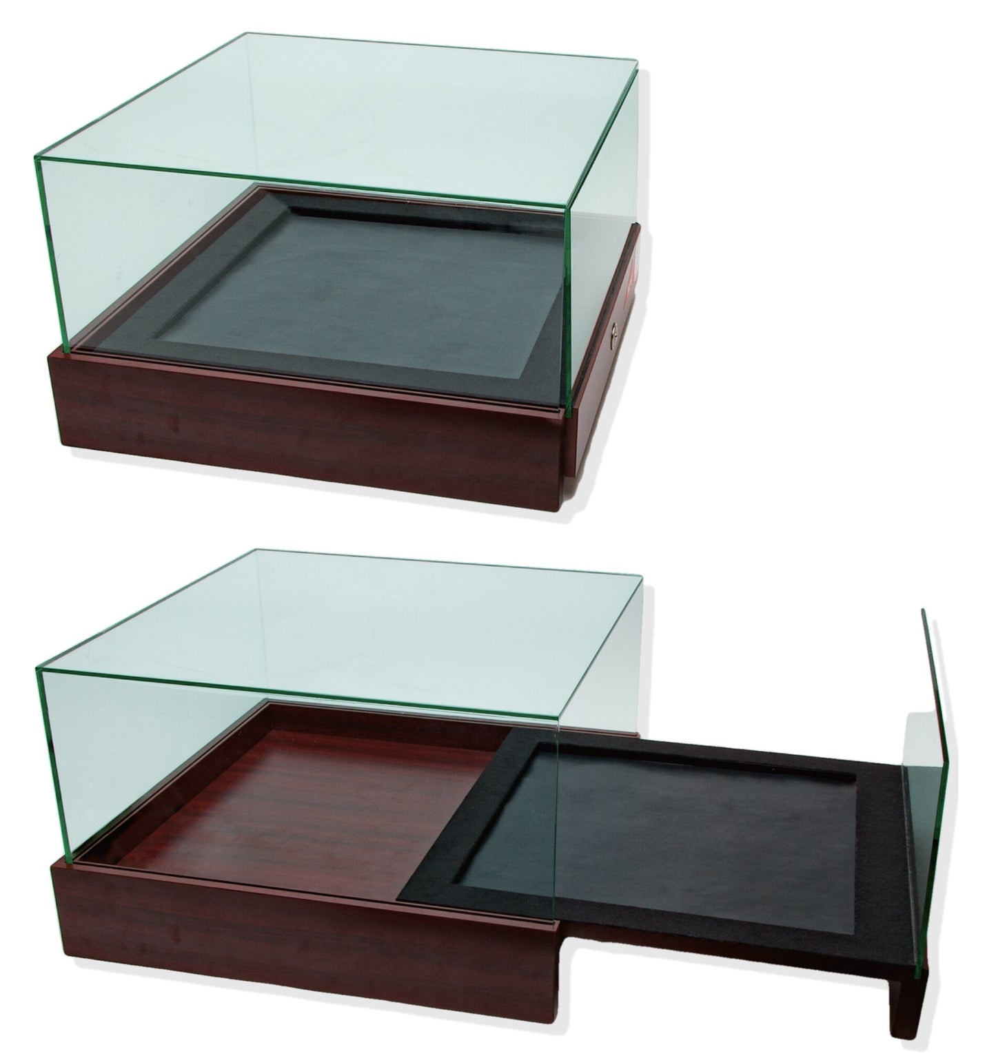 A pair of invisible under-cabinet slides, pull-out rails for the display case. Concealed drawer slides for high-end shopfitting (left and right) C203V from Sugatsune / LAMP® (Japan)