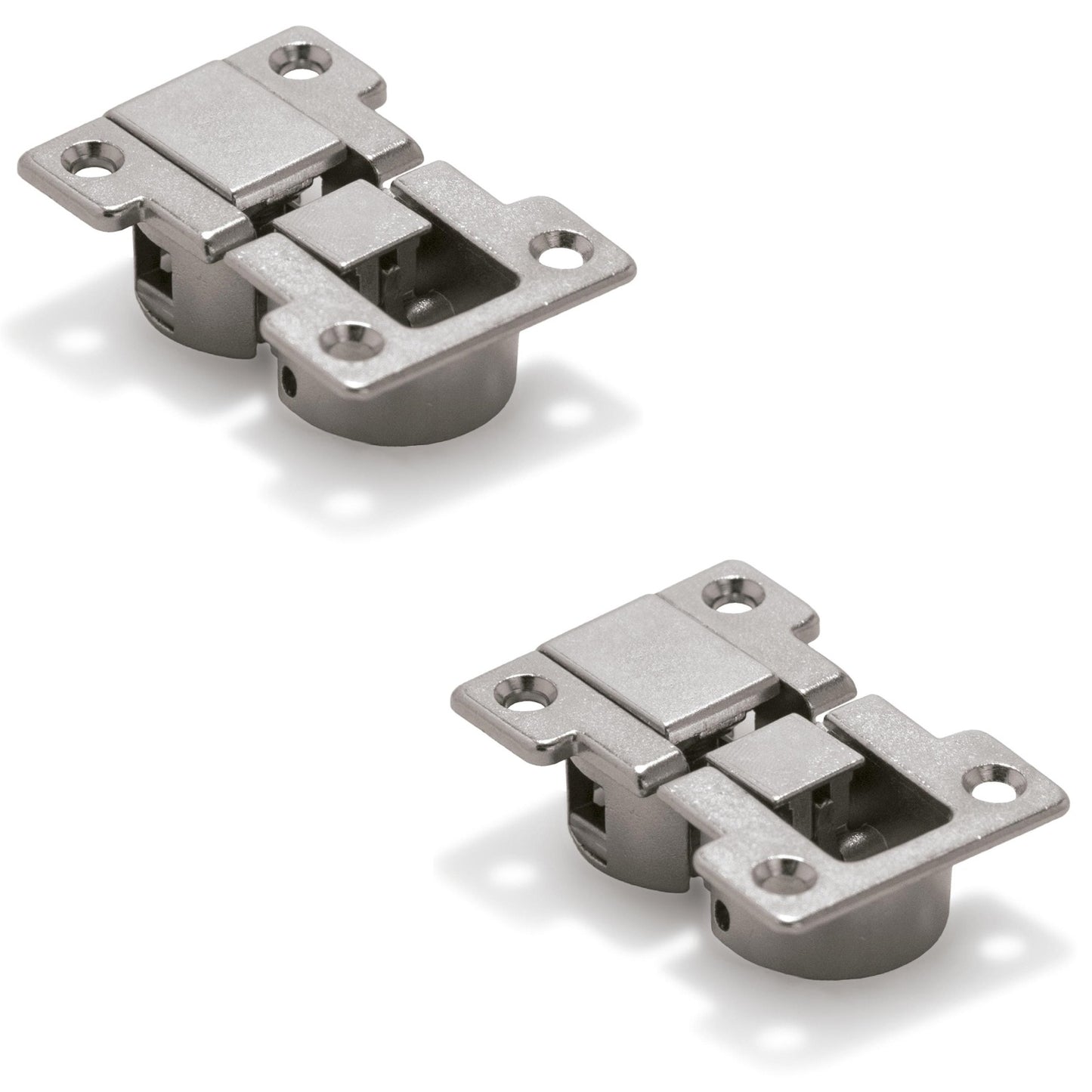Charnières pour abattants Ankor GT-B, amovibles, en alliage de zinc, surface nickelée 1010707. Charnières pour abattants en bois, abattants de meubles, couvercles en bois, compartiments de bar et bien plus encore, par EMUCA.