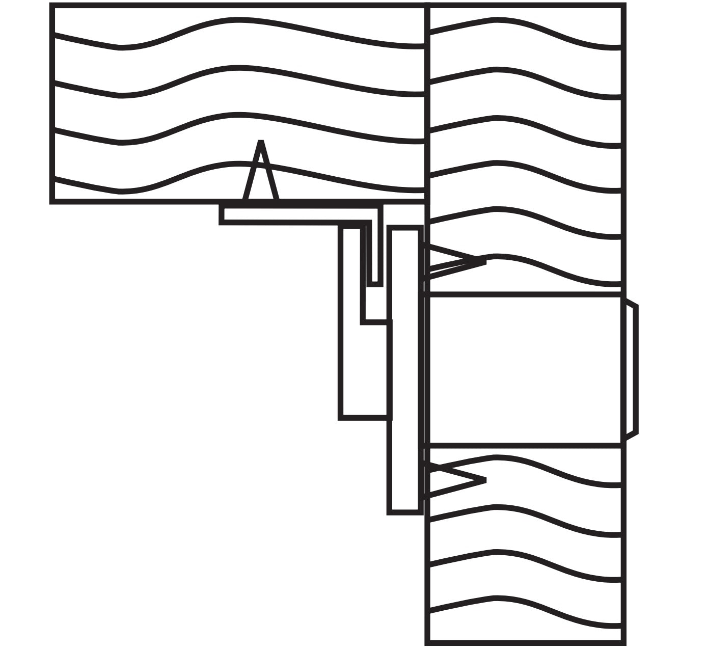 Serrure à clapet de haute qualité en Zamak avec rosace cylindrique et deux clés, y compris gâche, 19 mm (0,8″), modèle : clé différente, 14.07.105-0. Serrure de clapet d'entrée en zamak pour clapets, armoires et bien plus encore, de SISO Danemark