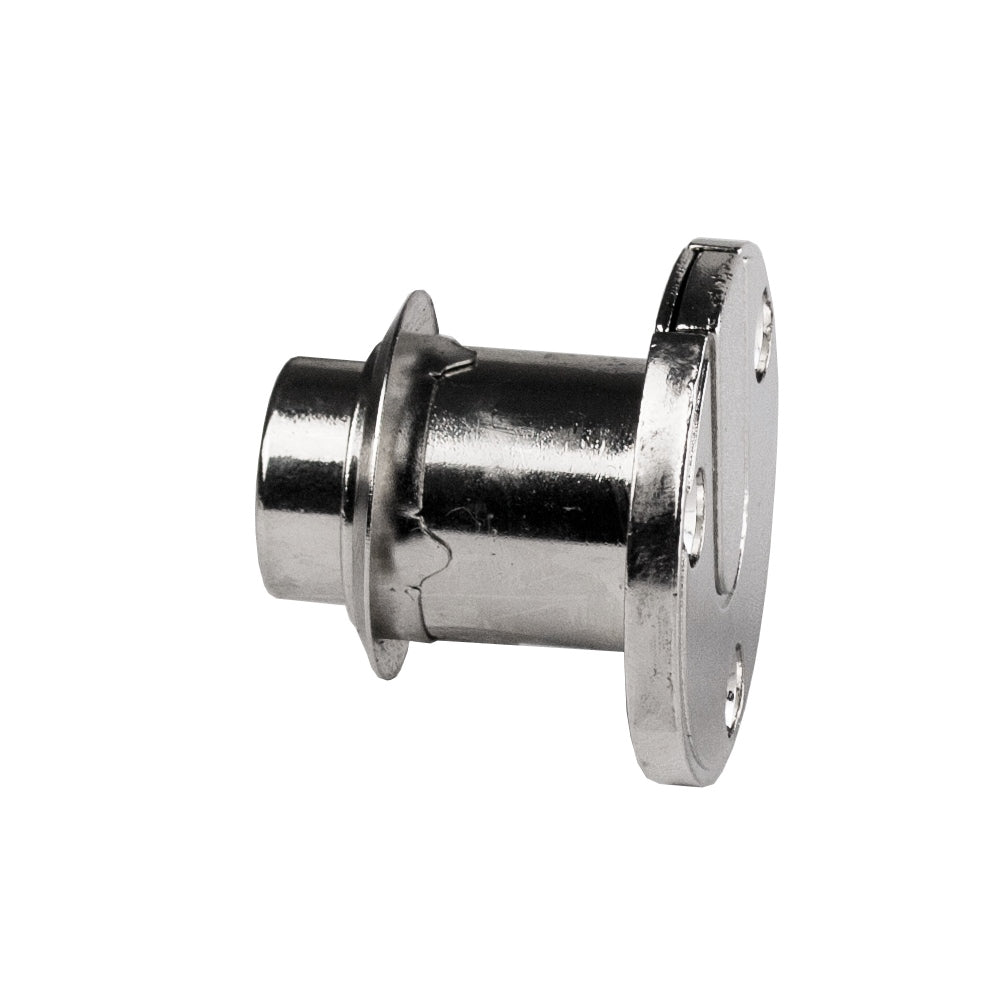 Serrure à clapet de haute qualité en Zamak avec rosace cylindrique et deux clés, y compris gâche, 19 mm (0,8″), modèle : clé différente, 14.07.105-0. Serrure de clapet d'entrée en zamak pour clapets, armoires et bien plus encore, de SISO Danemark