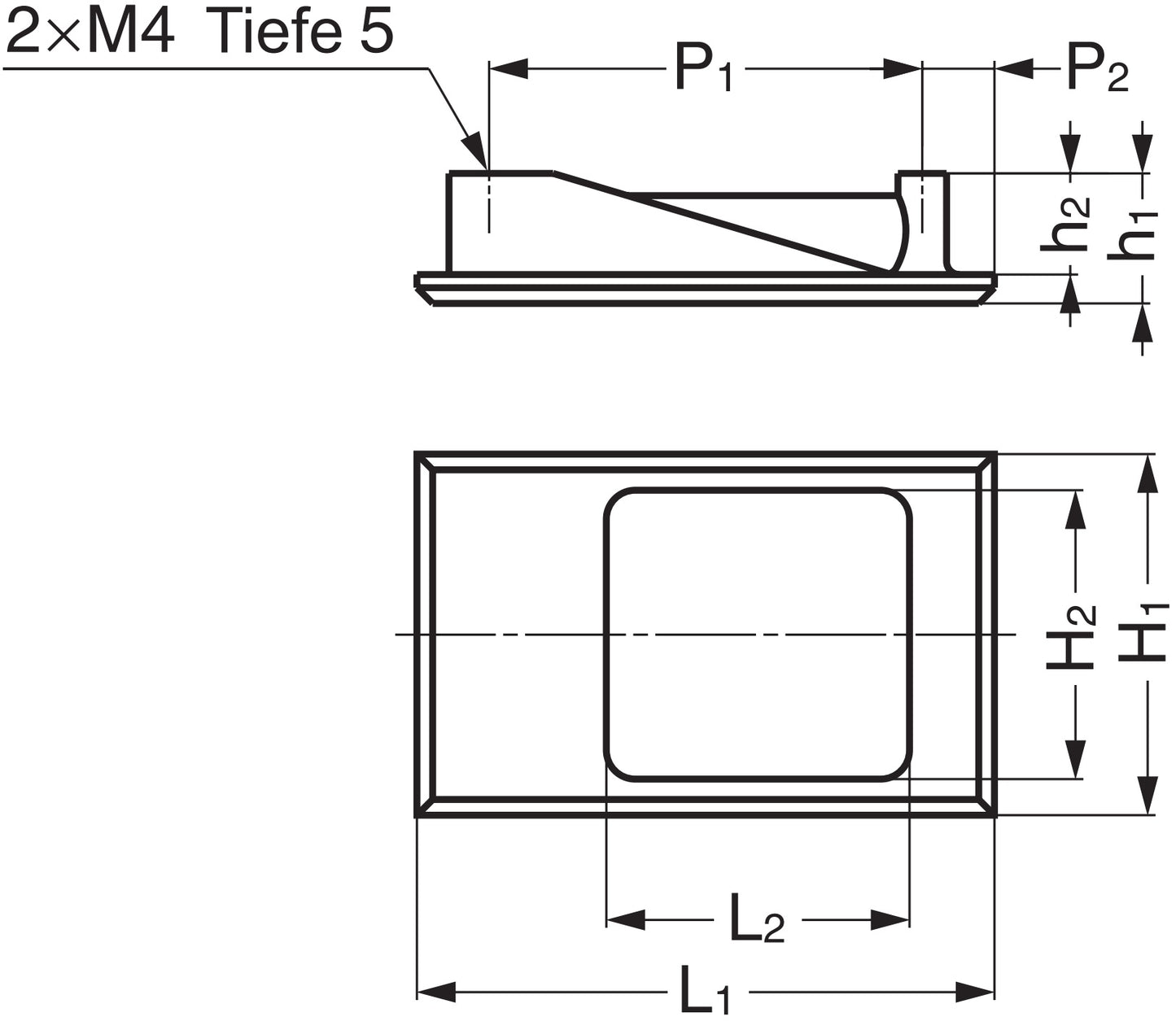 Small, high-quality recessed finger pull, made of solid zinc alloy, white bronze finish, 55 mm (2.2") HH-DN-40WB. Recessed pull HH-DN-40WB for sheet metal fronts, wooden fronts, drawers, cabinets, and office furniture, from Sugatsune / LAMP® (Japan)