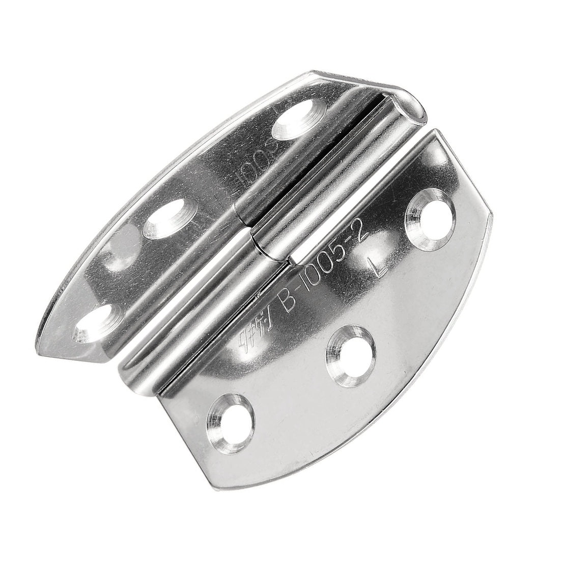 2 high-quality lift-off hinges made of SUS304 stainless steel, surface: glossy polished, 38 mm (1.5"), left-hand version, B-1005-2-L. High-quality V2A lift-off hinges for humid environments, ships, outdoor kitchens, and much more, from TAKIGEN (Japan).