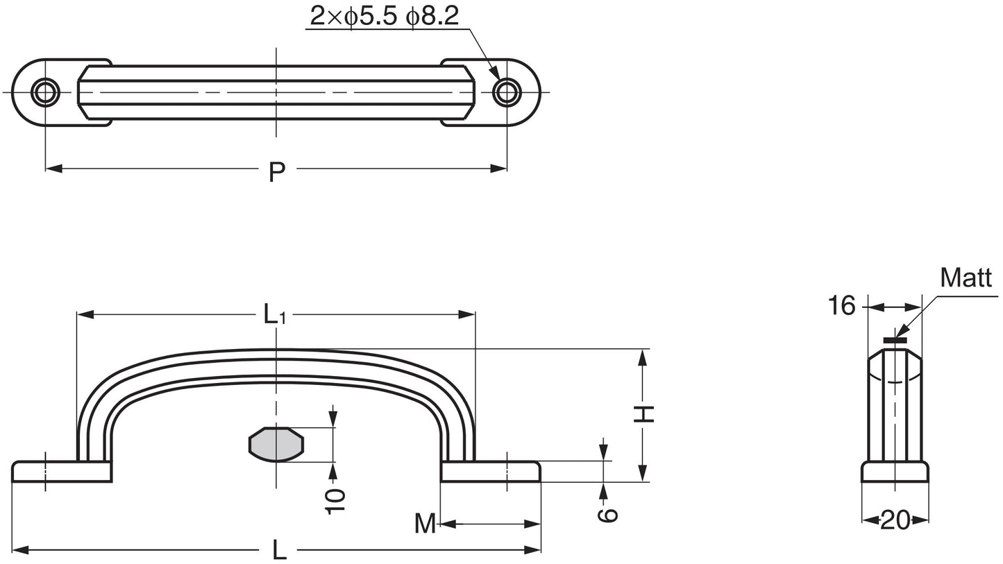 Hochwertiger massiver Edelstahlmöbelgriff aus SUS304 (V2A), 138 mm (5,5″) XL-CUY140TT. Edelstahltürgriff XL-CUY140TT aus SUS304 (V2A) für Boot, Yacht, Kreuzfahrtschiff, Edelstahlküche, Luxushotel, Strandhotel, von Sugatsune / LAMP® (Japan)