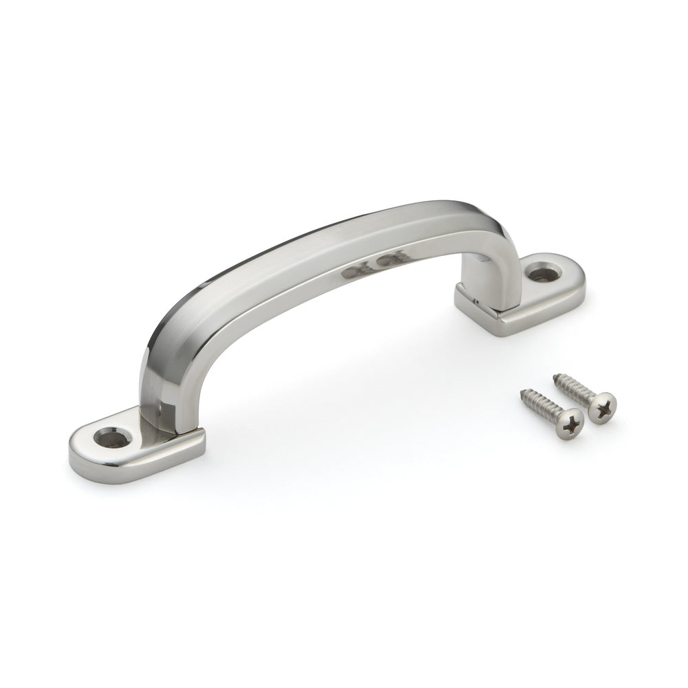 Hochwertiger massiver Edelstahlmöbelgriff aus SUS304 (V2A), 138 mm (5,5″) XL-CUY140TT. Edelstahltürgriff XL-CUY140TT aus SUS304 (V2A) für Boot, Yacht, Kreuzfahrtschiff, Edelstahlküche, Luxushotel, Strandhotel, von Sugatsune / LAMP® (Japan)