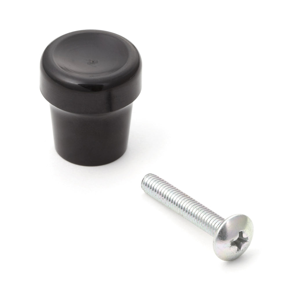 Poignée de meuble de haute qualité en ABS, surface : noire, 19 mm (0,8″) GD-20. Poignée en plastique pour tiroirs, portes de meubles, armoires de cuisine et bien plus encore, de Sugatsune / LAMP® (Japon)