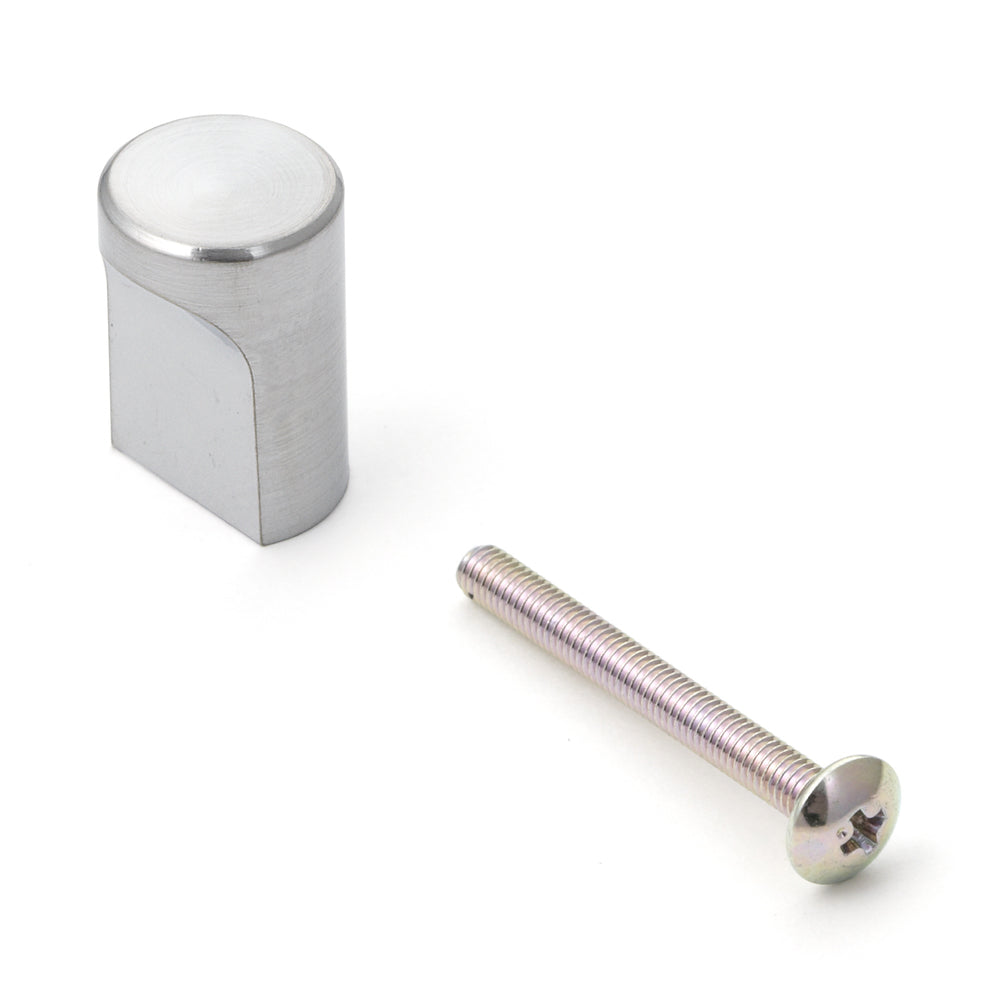 Poignée de meuble de haute qualité en ABS, surface : chromée, satinée mate, 12 mm (0,5″) SGL-12. Poignée en plastique pour tiroirs, portes de meubles, armoires de cuisine et bien plus encore, de Sugatsune / LAMP® (Japon)