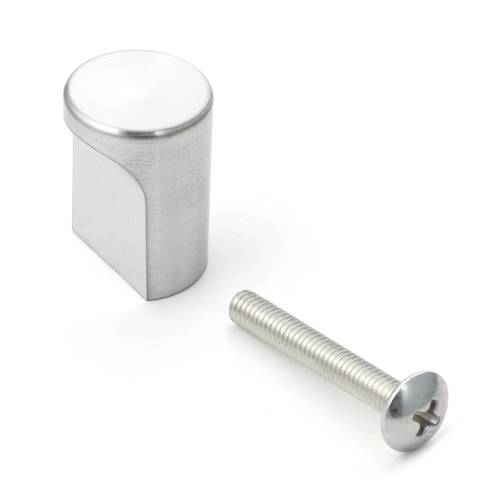 Poignée de meuble de haute qualité en ABS, surface : chromée, satinée mate, 16 mm (0,7″) SGL-16. Poignée en plastique pour tiroirs, portes de meubles, armoires de cuisine et bien plus encore, de Sugatsune / LAMP® (Japon)