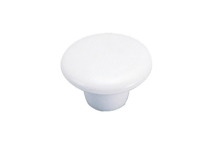 Poignée de meuble en céramique de haute qualité, surface : blanche, 26 mm (1,1″) 231F. Bouton en céramique pour tiroirs, portes de meubles, armoires de cuisine et bien plus encore, de Sugatsune / LAMP® (Japon)