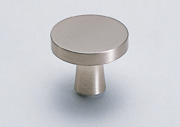 Poignée de meuble de haute qualité en laiton, surface : nickelée, satinée mate, 30 mm (1,2″) TS-30. Bouton de poignée en laiton pour tiroirs, portes de meubles, armoires de cuisine, armoires de bureau et bien plus encore, de Sugatsune / LAMP® (Japon)