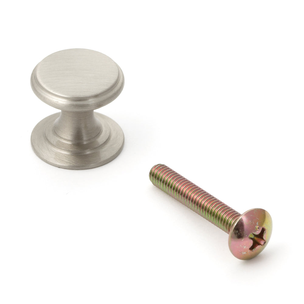Poignée de meuble de haute qualité en laiton, surface : bronze blanc, satiné mat, 16 mm (0,7″) SY-16WB. Bouton de poignée en laiton pour tiroirs, portes de meubles, armoires de cuisine, armoires de bureau et bien plus encore, de Sugatsune / LAMP® (Japon)