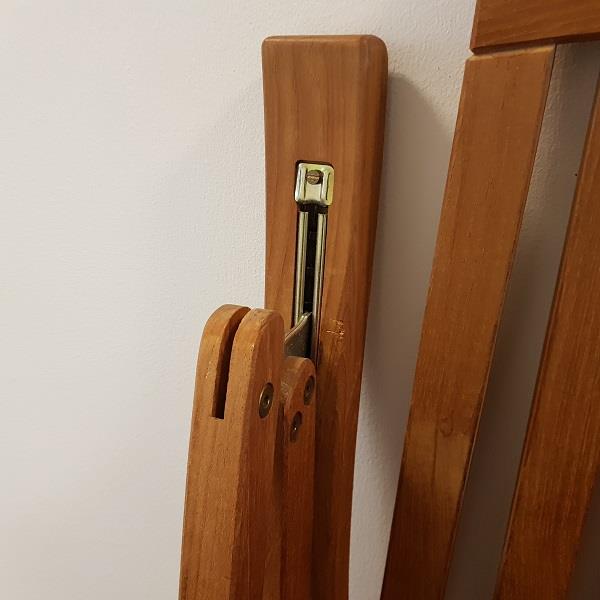 Practical locking lever, made of robust steel, surface: galvanized, yellow, 185 mm (7.3"), 04.05.010. Locking latch for garden loungers, deck chairs, sun loungers, outdoor furniture, patio furniture, garden furniture, and much more, from SISO Denmark