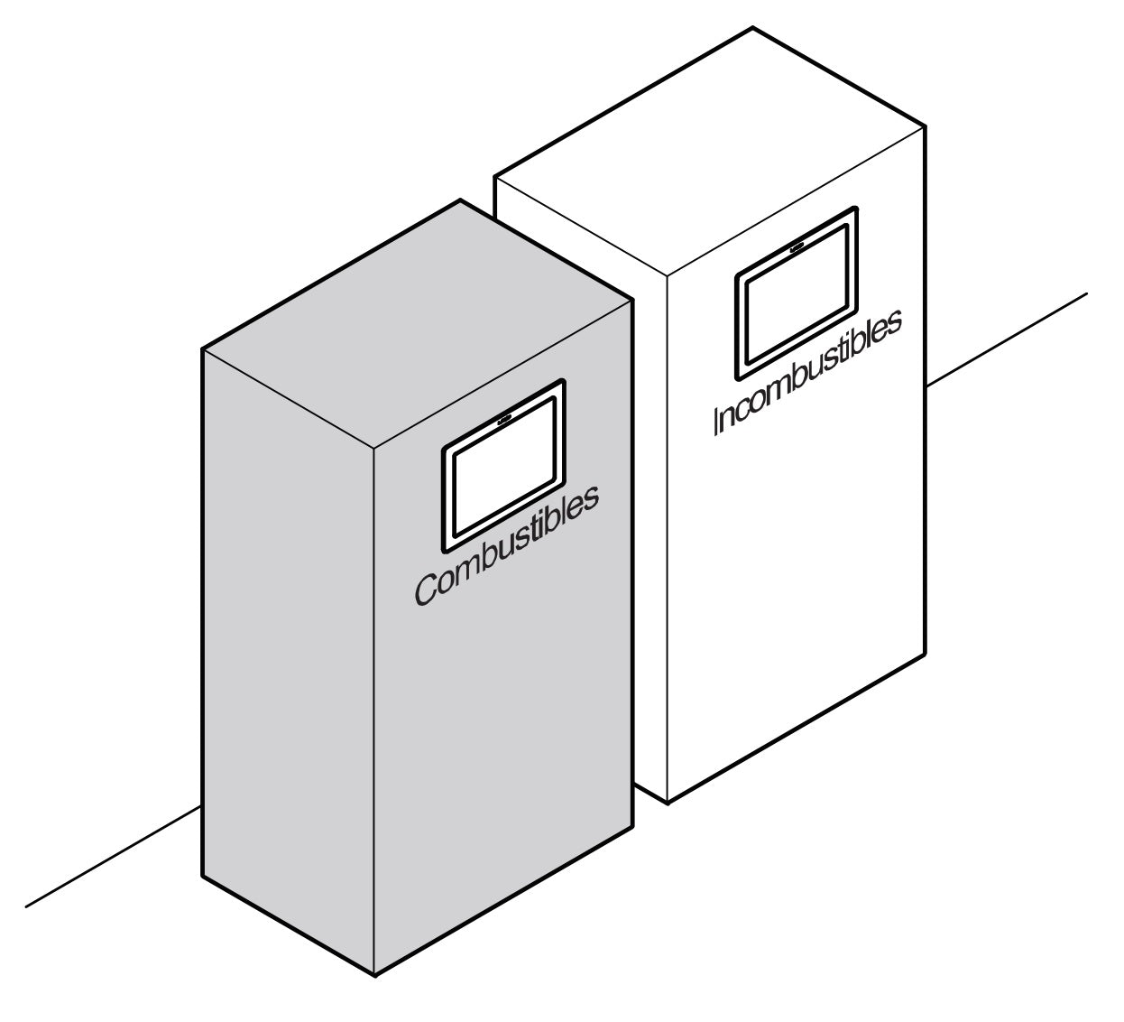 High-quality rectangular trash flap for vertical installation, with soft-close mechanism, made of stainless steel, satin finish, 310 mm (12.3"), AZ-GD310-HL. Stainless steel trash flap for catering and much more, from Sugatsune / LAMP® (Japan)