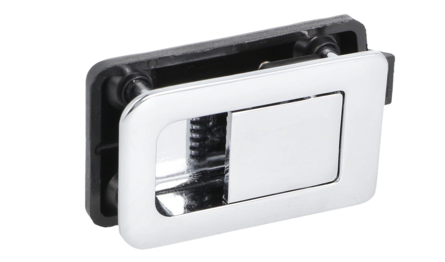 High-quality snap lock with folding handle, made of Zamak, surface: chrome-plated, 14.03.090-0 for caravans, yachts, mobile homes, private jets, motorhomes