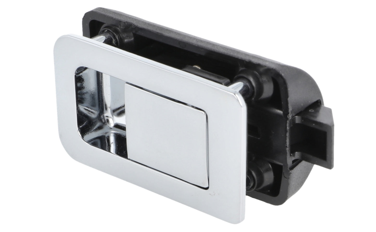 High-quality snap lock with folding handle, made of Zamak, surface: chrome-plated, 14.03.090-0 for caravans, yachts, mobile homes, private jets, motorhomes