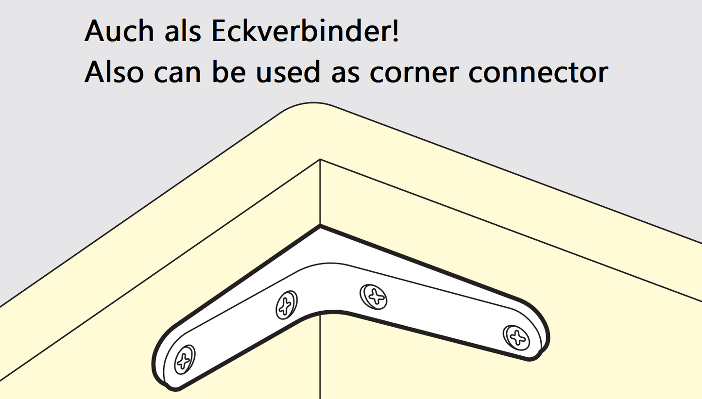 2 Stück hochwertiger Schwerlastmontagewinkel, Tragkraft: 70 kg (155 lbs), Oberfläche: Umbra, 301 mm (11,9″), BTK-300UM. Schwerlastregalwinkel für Tablar, Trennwand, Regal, Eckverbindung und viel mehr, von Sugatsune / LAMP® (Japan)