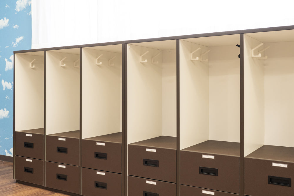 High-quality silicone hook for wall mounting, made of solid stainless steel, load capacity: 8 kg, finish: red, design: with two hook tips, PXB-GR05-211-RD. Rubber hook for kindergarten, school, and much more, from Sugatsune / LAMP® (Japan)