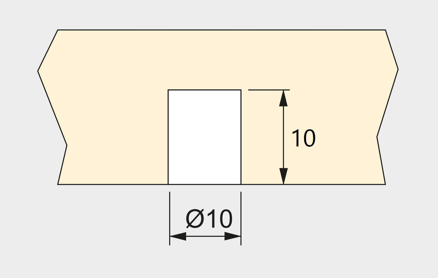 20 high-quality expansion sleeves with internal thread M6, made of nylon (PA), 10 mm (25/64″), 9007920 for wooden parts, furniture connections, electronic housings
