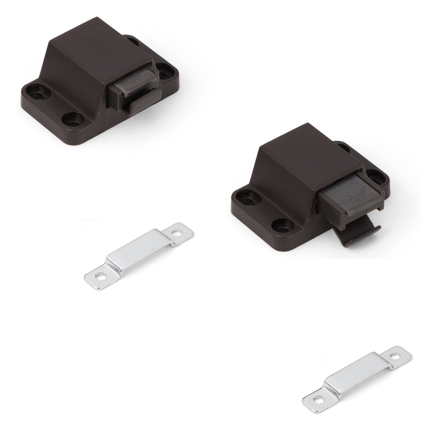 2 pieces spring snap lock mini-latch pressure catch for handleless doors, non-magnetic PR-21P from SUGATSUNE / Lamp (Japan)