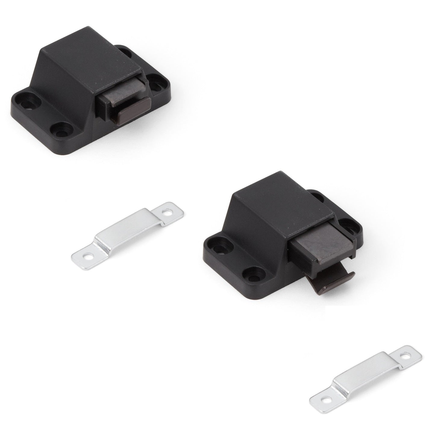 2 pieces spring snap lock mini-latch pressure catch for handleless doors, non-magnetic PR-21P from SUGATSUNE / Lamp (Japan)