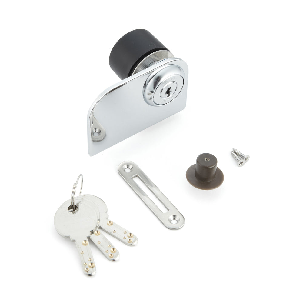 Hebelschloss, für Glastüren, Serie Million Lock, gleichschließend 1310GLW-CR-D, von Sugatsune / LAMP (Japan)