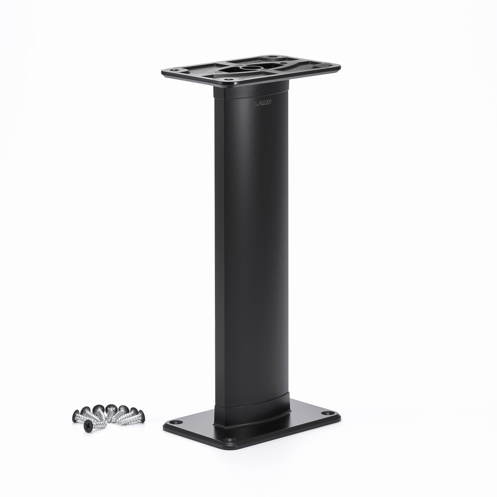 Bar console, aluminum, horizontal, 90°, screwed from above CTB65-PMS90-270-BL, by Sugatsune / LAMP (Japan)