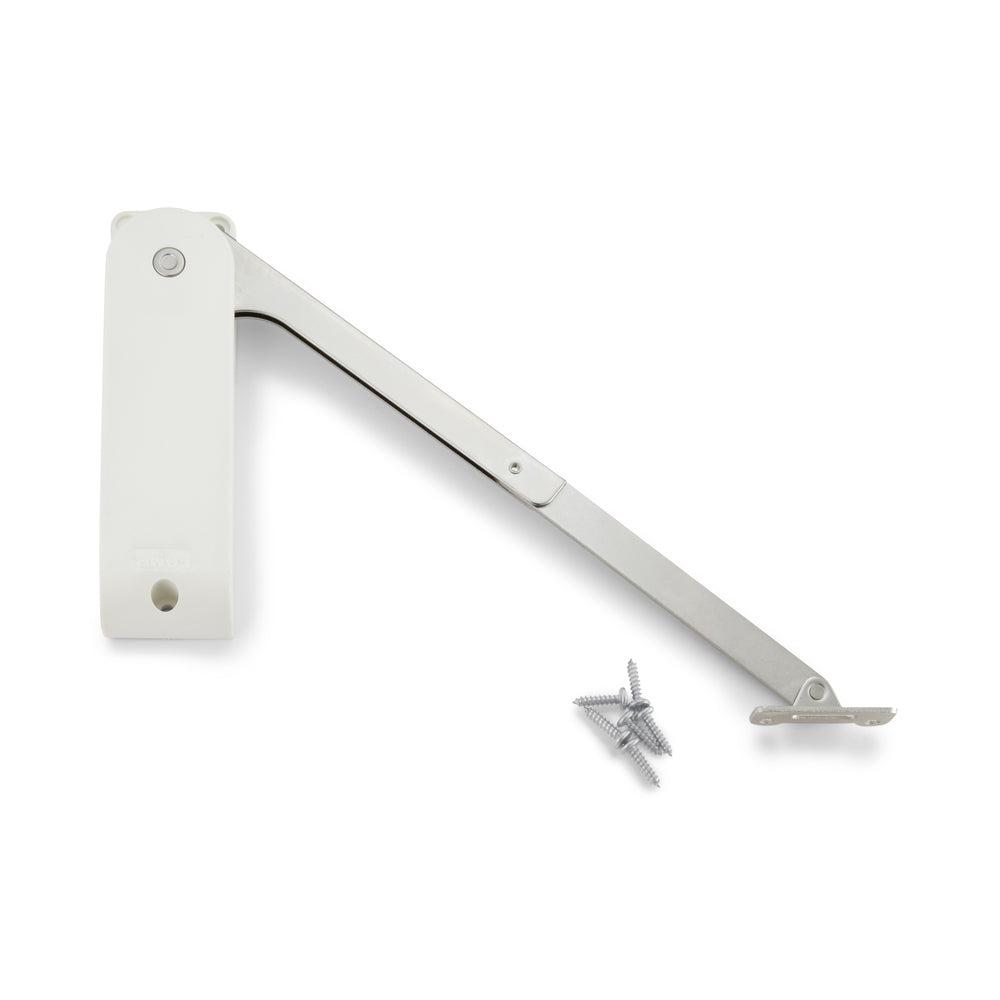 Heavy-duty soft-down flap fitting HDS-10HR-WT, by Sugatsune / LAMP (Japan)