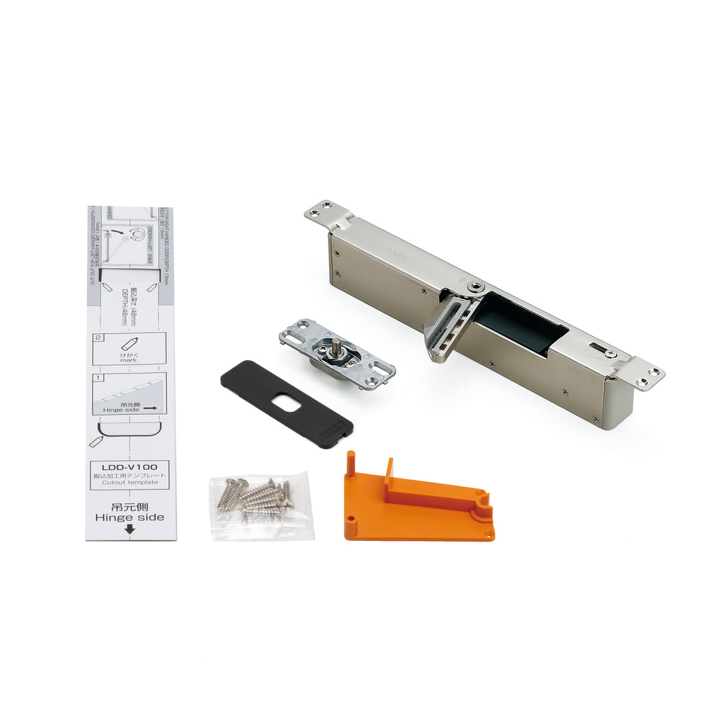 Door damper for heavy doors LDD-V100-DBR-R, from Sugatsune / LAMP (Japan)