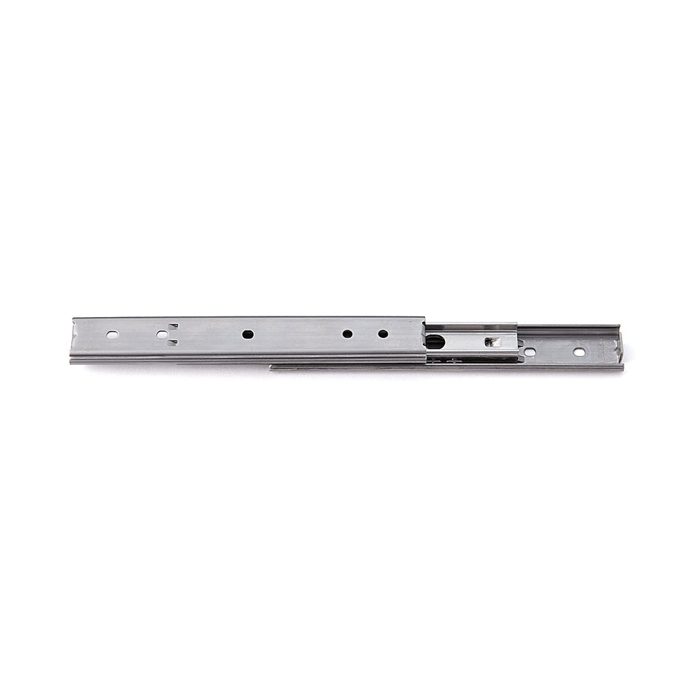 Stainless steel mini drawer slide, full extension SCR3-15-100A, by Sugatsune / LAMP (Japan)