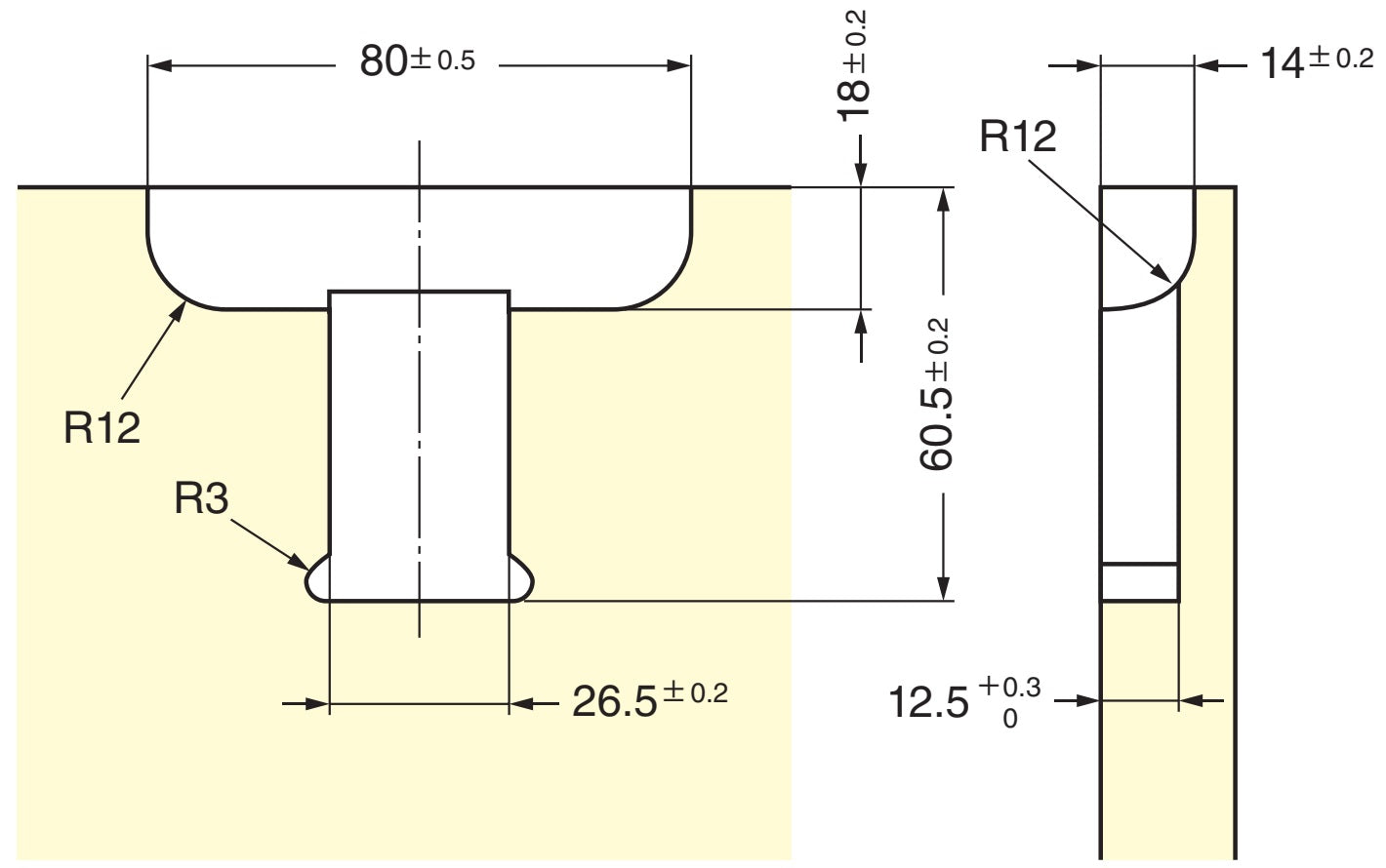 Poignée de verrouillage à bouton-poussoir dissimulée, surface : marron, AK-60BR et AK-C60BR pour intérieurs de yachts, intérieurs de camping-cars, meubles de caravanes, camping-cars