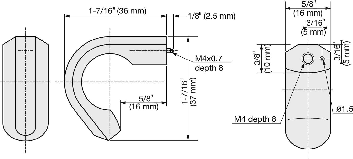 ZweiL® stainless steel furniture knob, 36 mm (1.5") ZL-1902. Furniture knob made of the finest V4A (SUS316) stainless steel for exclusive interior design and high-quality furnishings by Sugatsune / LAMP® (Japan)