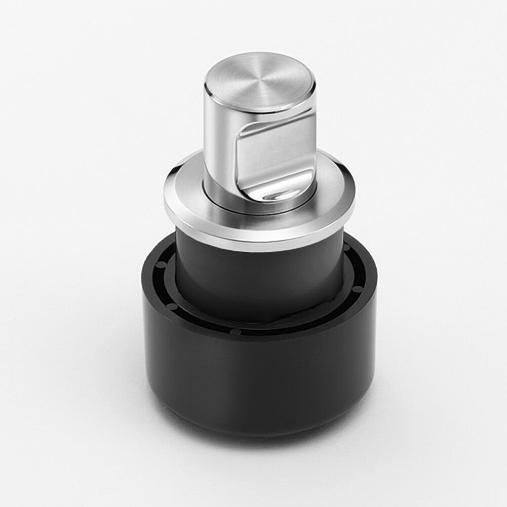 ZweiL® stainless steel furniture knob, recessed, 32 mm (1.3") ZL-1908. High-quality, solid and elegant push-button made of the finest V4A (SUS316) stainless steel for exclusive interior design and high-quality furnishings by Sugatsune / LAMP® (Japan).