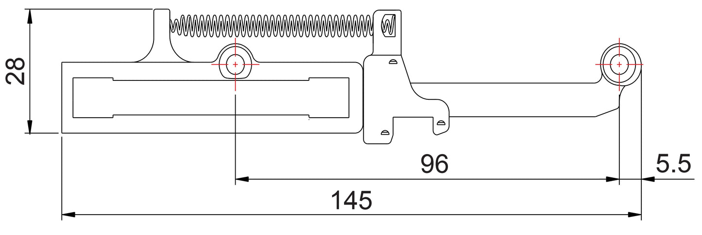 UMAXO® Soft-Close Drawer Damper, Self-Closing System | Guide Damper | Damper | Soft Close | Self-Closing System for Drawers and Sliding Doors | Self-Closing Drawers. Damper for Retrofitting 16.10.600 by SISO Denmark