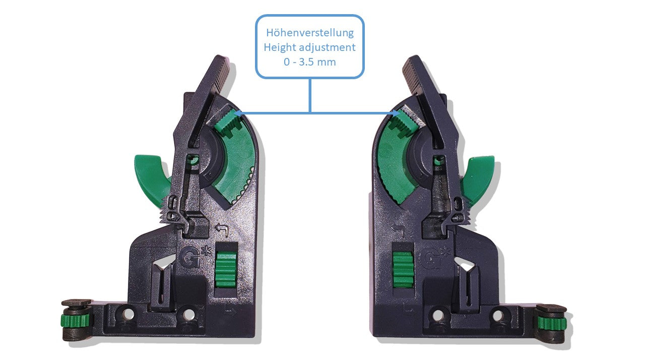 GRASS Dynamoov Schubladenschienen Holzschubkästen-Vollauszug mit Soft-Close Dämpfung und 3-D Verstellmöglichkeiten. 1 Paar Schubladen-Auszüge inklusive Kupplungen